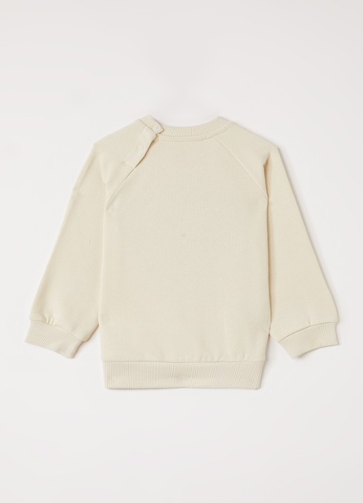 Molo Disc sweater met print - voorkant 2 beige