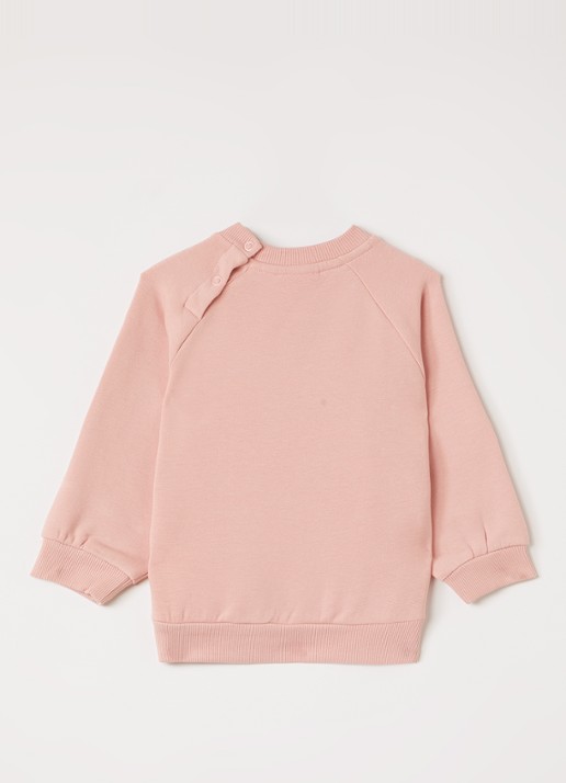 Molo Disc sweater met print - voorkant 2 oudroze