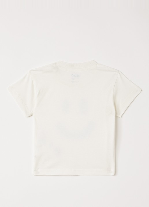 Molo Enzo T-shirt met print - voorkant 2 gebroken wit