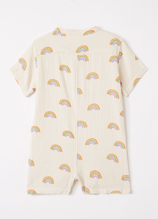 Molo Falkone babypak met print - voorkant 3 beige