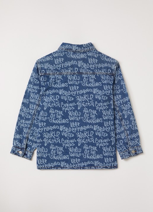 Molo Hoshiu spijkerjas met print - achterkant 3 jeans