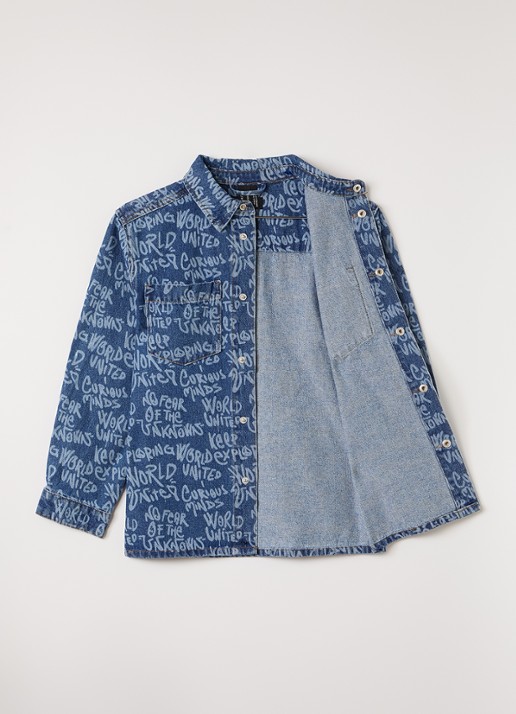 Molo Hoshiu spijkerjas met print - voorkant 2 jeans