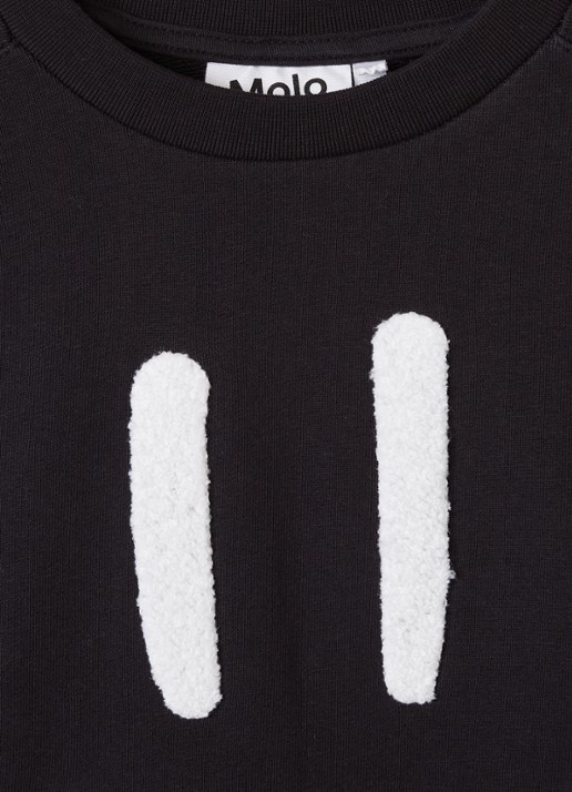Molo Mike sweater met borduring - detail 3 zwart