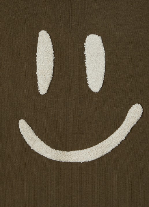 Molo Mike sweater met borduring - detail beige