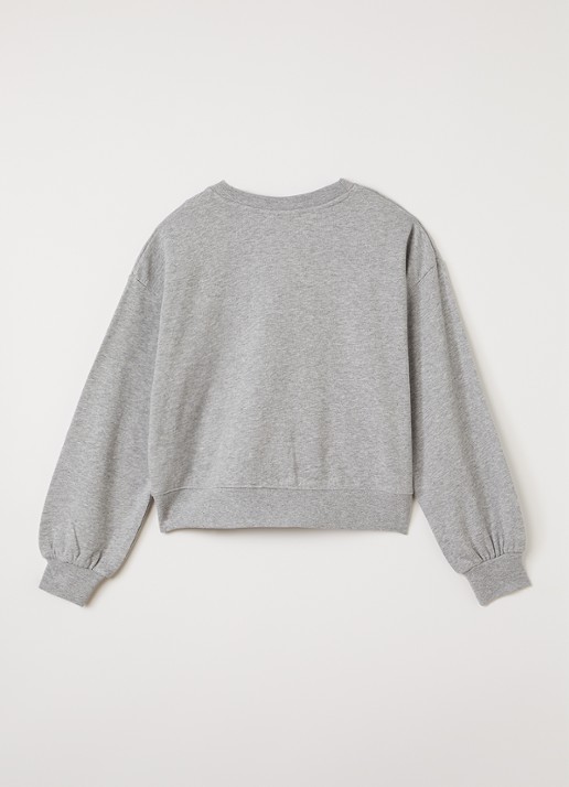 Molo Miki sweater met pailletten - voorkant 3 grijsmele