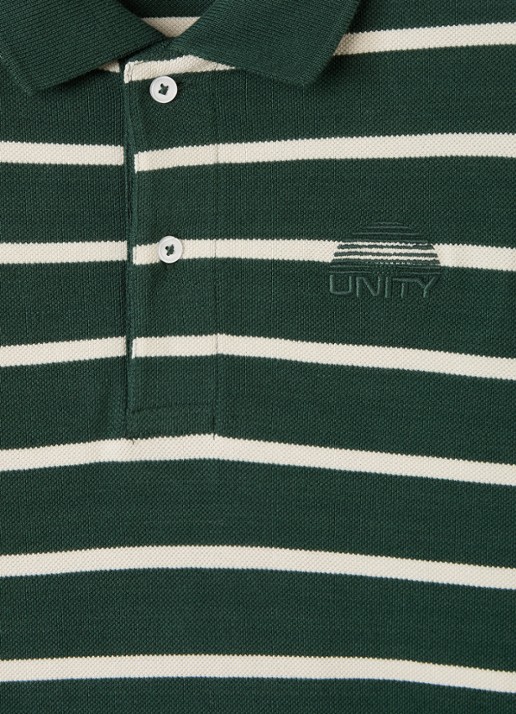 Molo Rey polo met streepprint - detail 3 groen