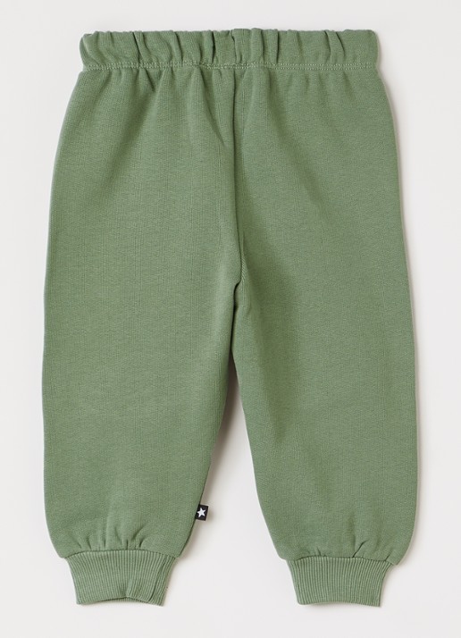 Molo Simeon tapered fit joggingbroek met print - voorkant 2 legergroen