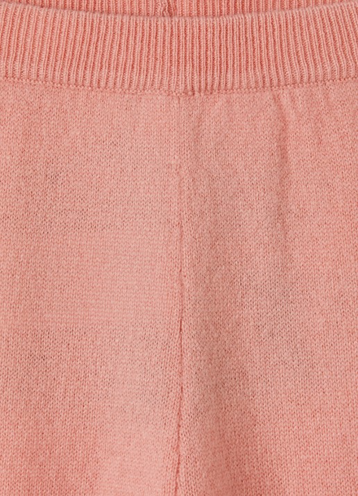 Molo Solana tapered fit babybroek van wol - detail 3 lichtroze
