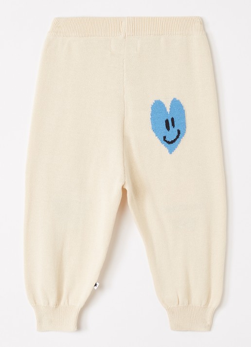 Molo Solana tapered fit joggingbroek met print - voorkant 3 beige
