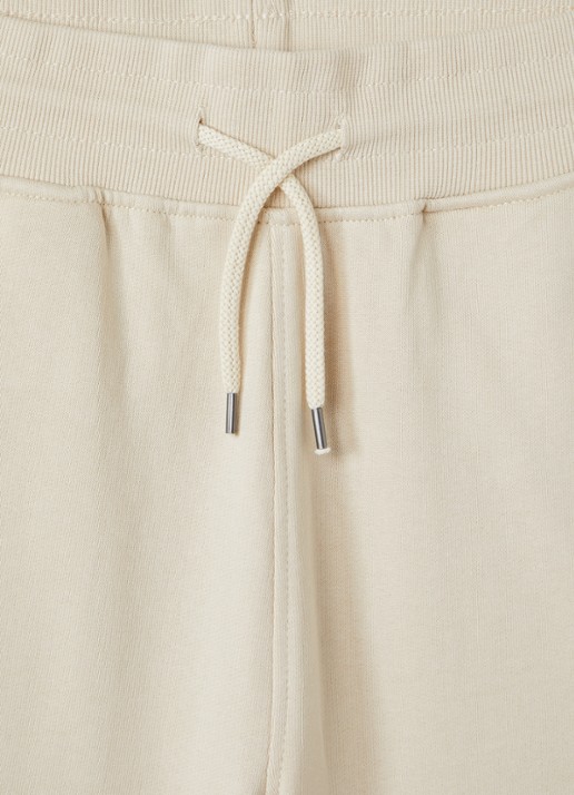 Molo Straight fit korte joggingbroek met logo - detail beige