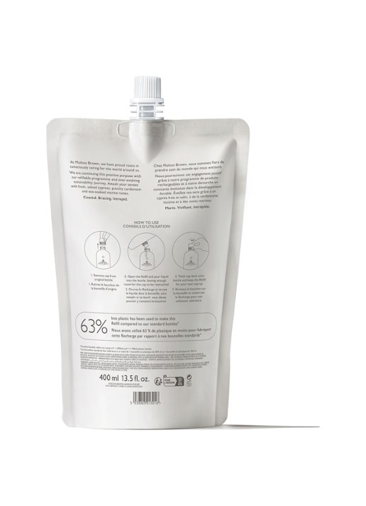 Molton Brown Coastal Cypress & Sea Fennel Bath & Shower Gel Refill - bad- en douchegel navulling - voorkant 3 undefined