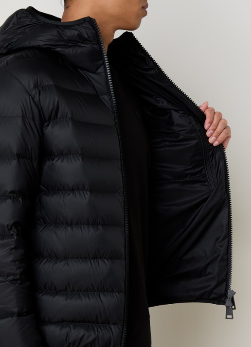 Moncler Alrai gewatteerde jas met donsvulling - detail 5 zwart