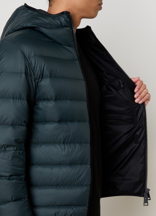 Moncler Alrai gewatteerde jas met donsvulling - detail 5 olijfgroen