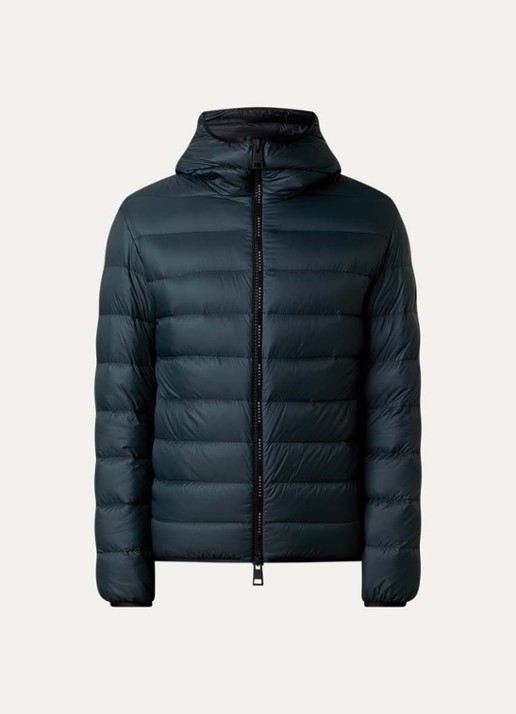Moncler Alrai gewatteerde jas met donsvulling - voorkant 2 olijfgroen