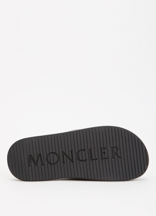 Moncler Altive slipper met logo - detail 3 zwart