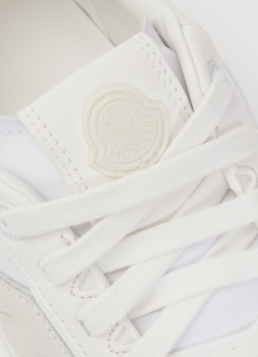 Moncler Altive sneaker met nubuck details - detail 4 wit