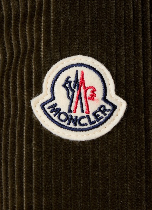 Moncler Ambroisie gewatteerd jack van corduroy met donsvulling - detail 3 bronsgroen