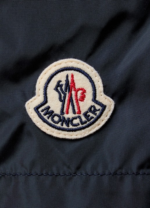 Moncler Archivio zwemshorts met logo en steekzakken - detail 2 donkerblauw