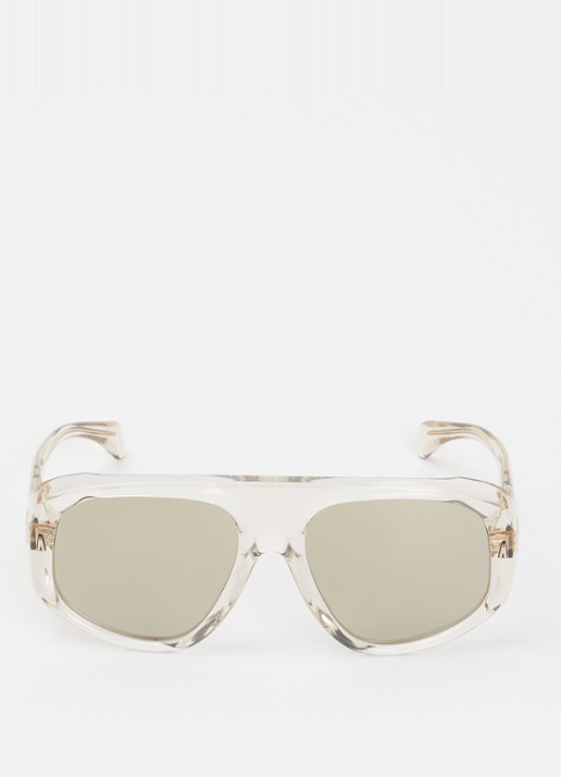 Moncler Auron zonnebril ME6035U - detail gebroken wit