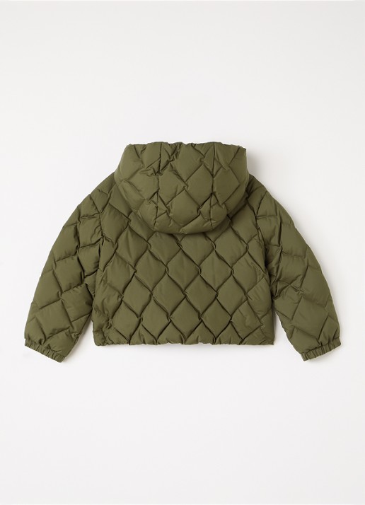 Moncler Ava pufferjack met donsvulling - achterkant 3 groen