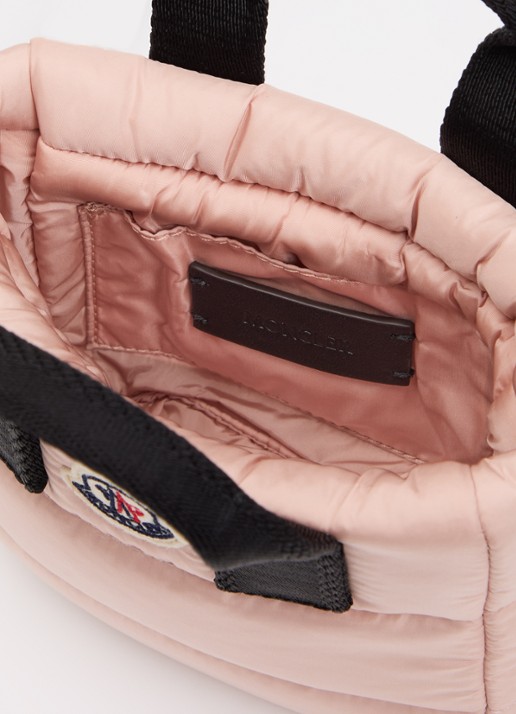 Moncler Baby Caradoc schoudertas met logo  - detail lichtroze