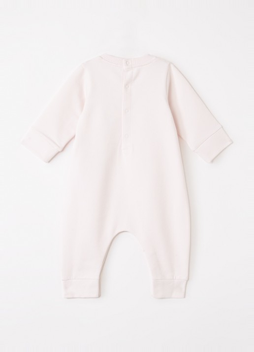 Moncler Babypak met logo in giftbox - voorkant 2 lichtroze
