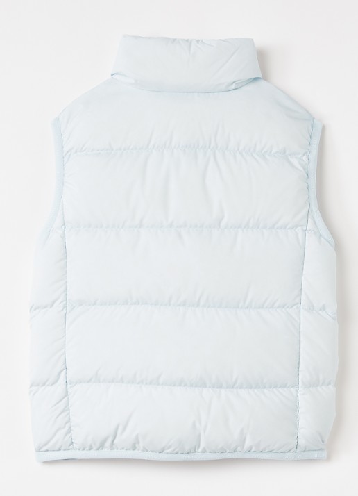 Moncler Badia bodywarmer met donsvulling - achterkant 3 lichtblauw