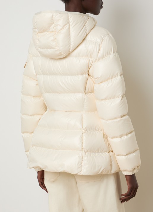 Moncler Barante gewatteerd jack met donsvulling en capuchon - achterkant 6 creme