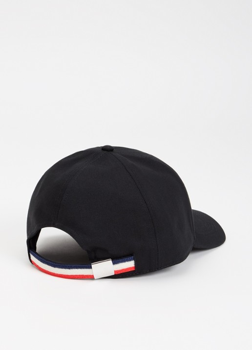 Moncler Baseball pet met logo - detail zwart