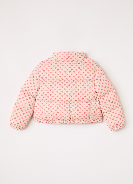 Moncler Bashira puffer jack met donsvulling - achterkant 3 lichtroze