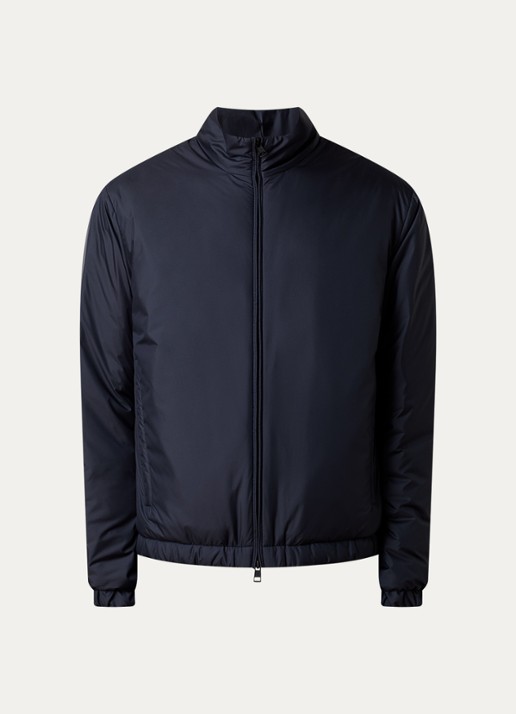 Moncler Berre gewatteerd jack met donsvulling - voorkant 5 donkerblauw