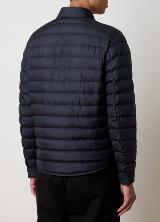 Moncler Bourdon gewatteerd jack met donsvulling - achterkant 3 donkerblauw