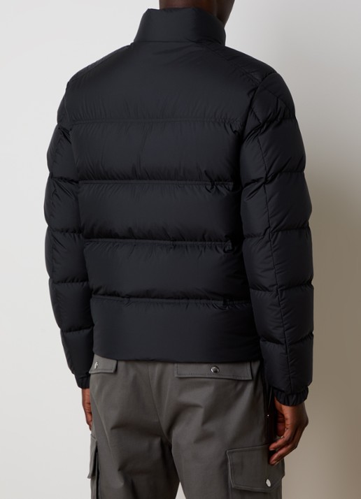 Moncler Bouvaque puffer jack met donsvulling en ritszakken - achterkant zwart