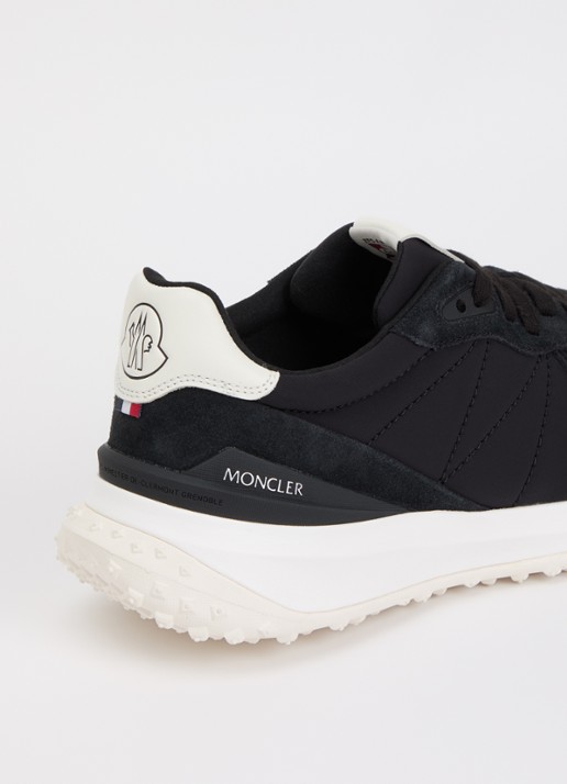 Moncler City Trek sneaker van mesh met details van suède  - detail 4 zwart
