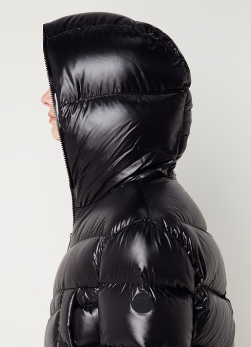 Moncler Clair puffer jack met donsvulling en steekzakken  - detail 2 zwart