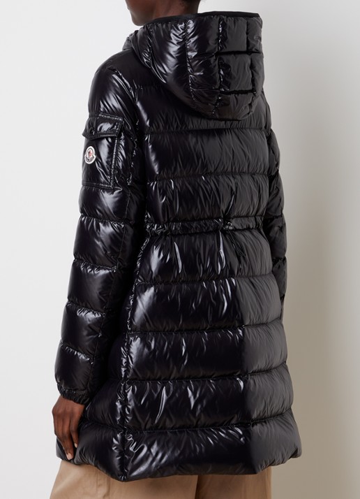 Moncler Courcelles puffer jack met donsvulling en ritszakken - achterkant 6 zwart