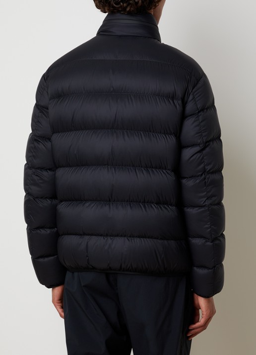Moncler Dalalven puffer jack met donsvulling en opbergbare capuchon - achterkant 3 zwart