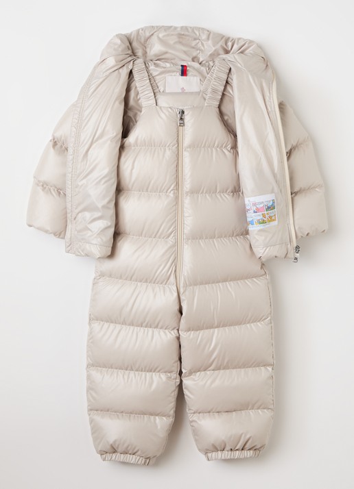 Moncler Deidree tapered fit skipak met capuchon - voorkant 3 beige