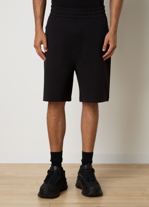 Moncler Double Face straight fit korte joggingbroek met ritszakken