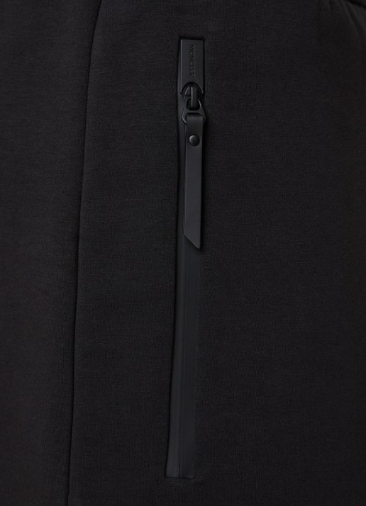 Moncler Double Face straight fit korte joggingbroek met ritszakken - detail 3 zwart