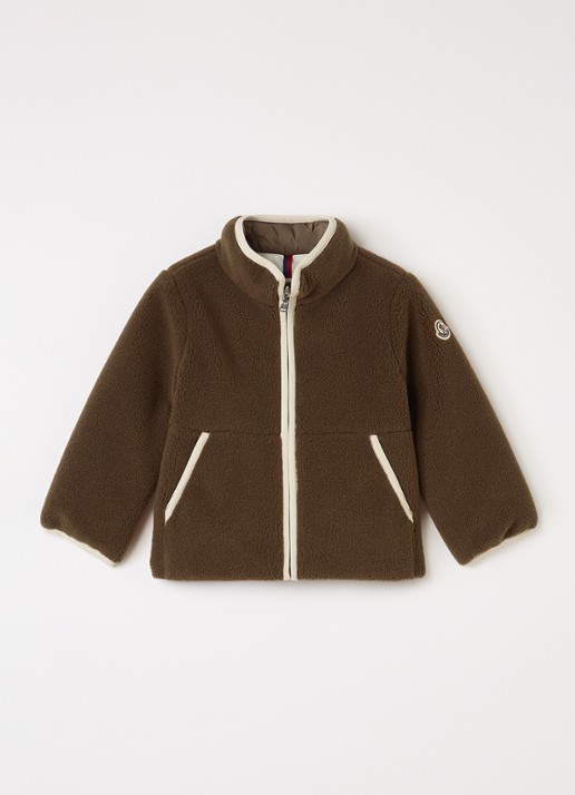 Moncler Duxent gewatteerd jack van teddy - voorkant 2 bruin