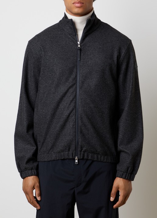 Moncler Edit jack in wolblend met steekzakken