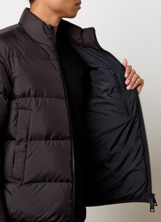 Moncler Erterle puffer jack met donsvulling en steekzakken - detail 5 donkerbruin