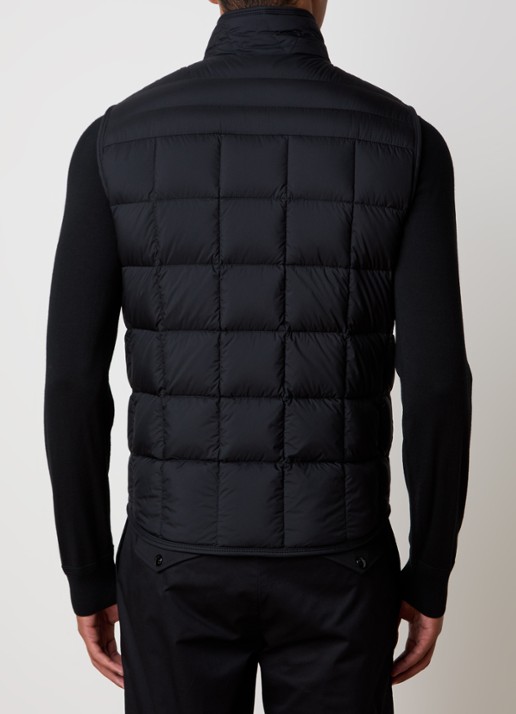 Moncler Estagnous gewatteerde bodywarmer met ritszakken - achterkant 4 zwart