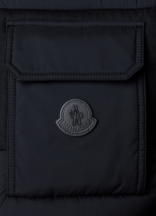 Moncler Estagnous gewatteerde bodywarmer met ritszakken - detail 3 zwart