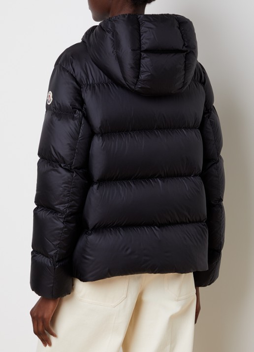 Moncler Feligule puffer jack met donsvulling en ritszakken - achterkant 6 zwart