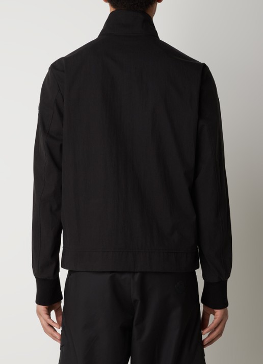 Moncler Flamenne reversible windjack met logoprint - achterkant 3 zwart