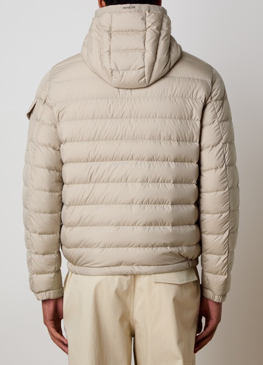 Moncler Galion gewatteerd jack met donsvulling en capuchon - achterkant 6 beige