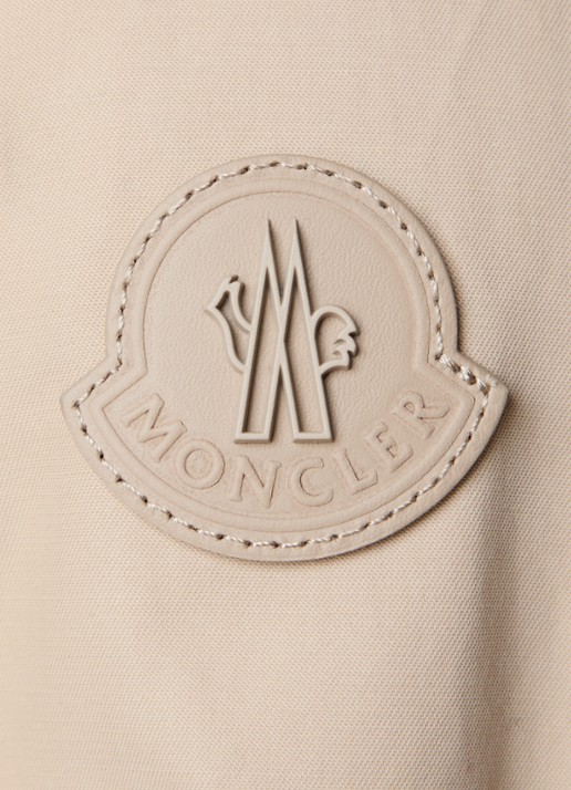 Moncler Gilben jack met ritszakken en logo - detail 4 beige