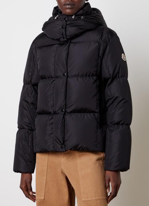 Moncler Giubbotto puffer jack met donsvulling en ritszakken - detail 3 zwart